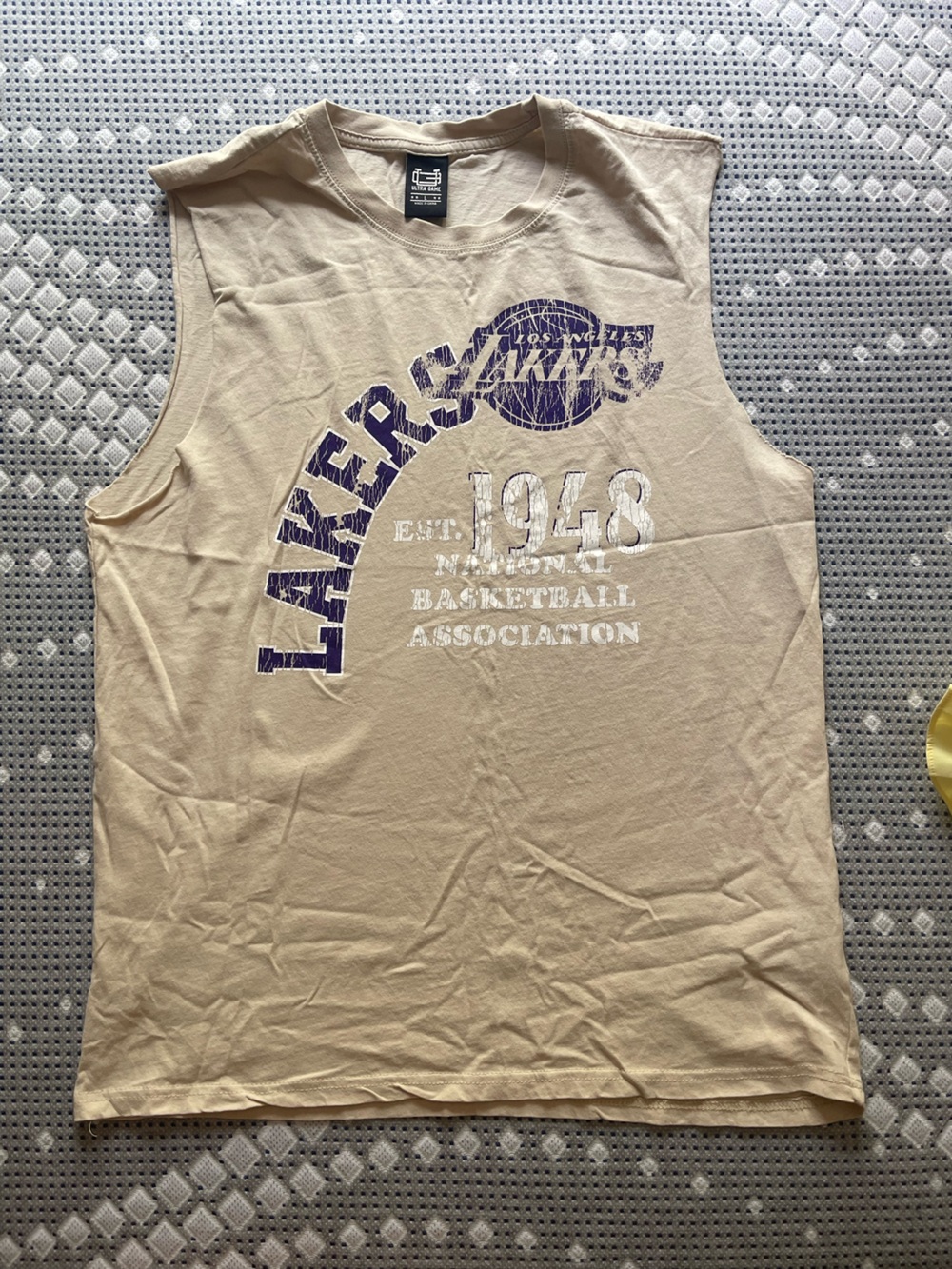 Upcycled LA Lakers Cutoff Tee